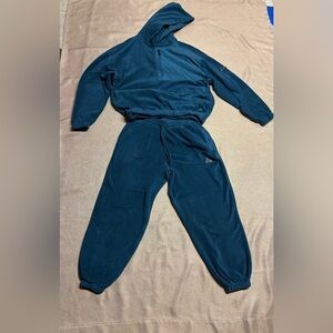 ASOS men’s sweatshirt sweatpants set teal color Size Small EUC